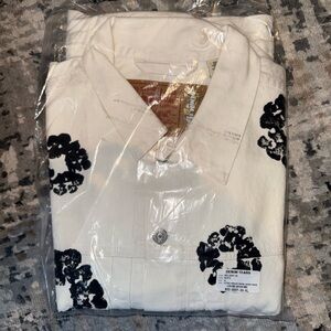 Denim Tears Jean Jacket White and Black Men's XL